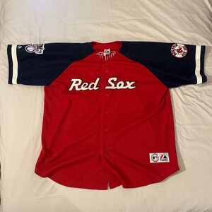 Rare Vintage Men’s Majestic Boston Red Sox Jason Varitek Jersey
